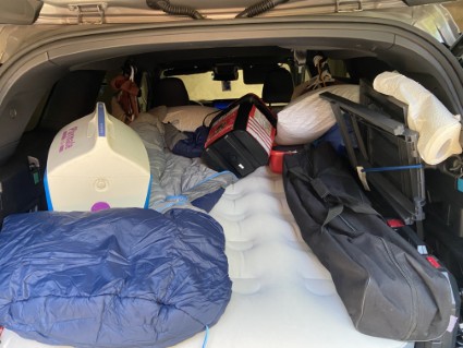 Packed car